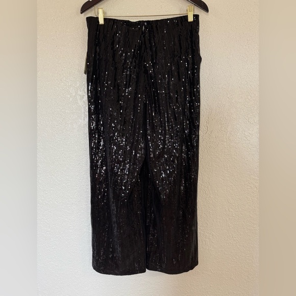 CATO Black Sequin Pants - Picture 1 of 8